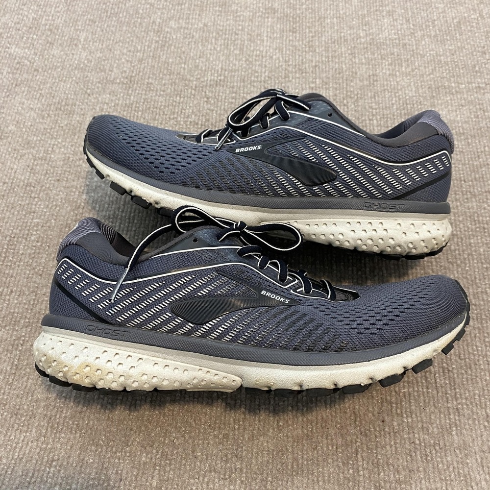 Brooks Ghost 12 Shoes Mens Size 8 Blue Mesh Road Running Sneakers 1103161D075